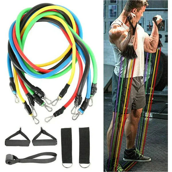 11 Pcs Ultimate Fitness Resistance Band Pack